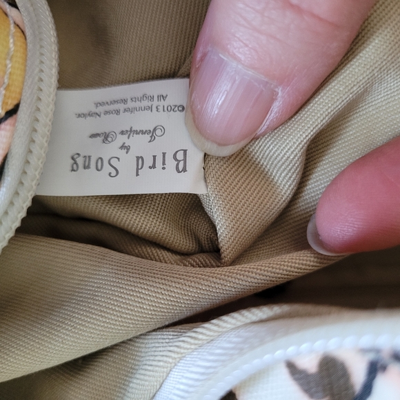 LESSER & PAVEY UK "Bird Song" Laminated Cotton Canvas Ladies Tote Bag - Picture 9 of 13